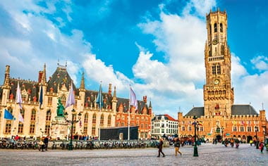 The Market Square in Bruges